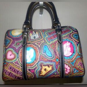 Disney Dooney & Bourke Pop Princess Black Satchel Bag